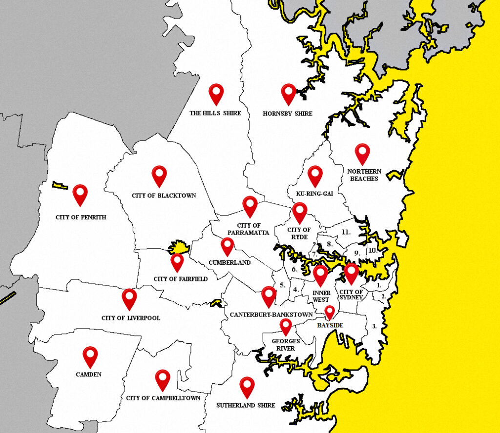 services area map